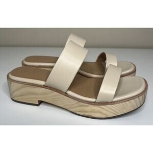 Nisolo Cream Platform Sandals